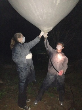 Launching balloons